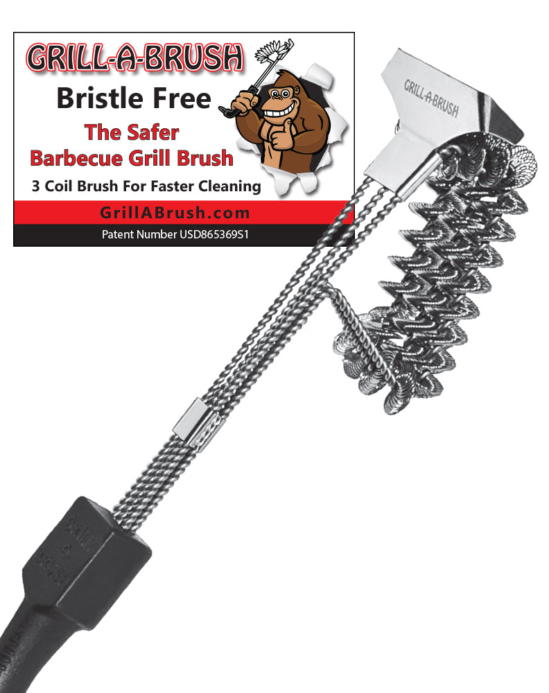 Grill Brush Patented Bristle Free Grill Cleaning Brush