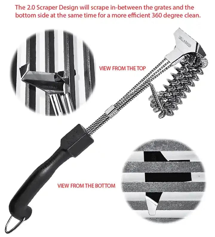 Grill-A-Brush Bristle-Free Grill Brush & Scraper