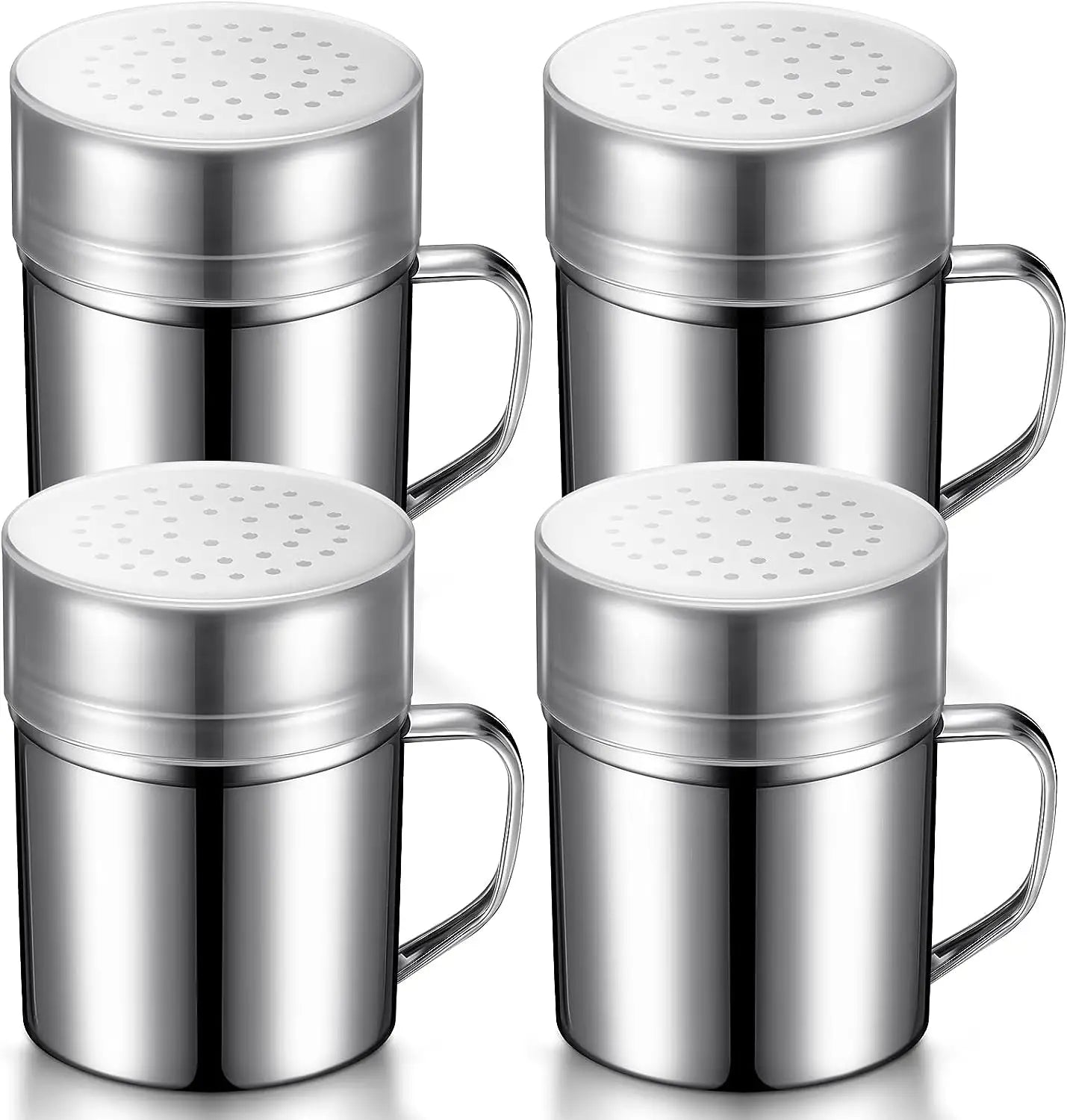 GRILL-A-SHAKE Stainless Steel Dredges 10-Ounce with Handle (Sold Individually)
