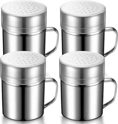 GRILL-A-SHAKE Stainless Steel Dredges 10-Ounce with Handle (Sold Individually)
