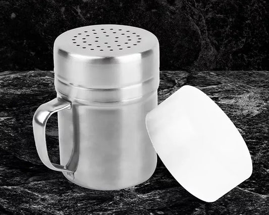 GRILL-A-SHAKE Stainless Steel Dredges 10-Ounce with Handle (Sold Individually)
