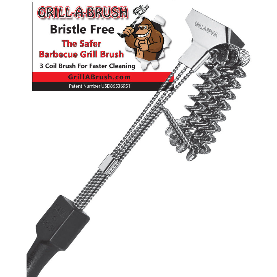 Grill Brush Patented Bristle Free Grill Cleaning Brush